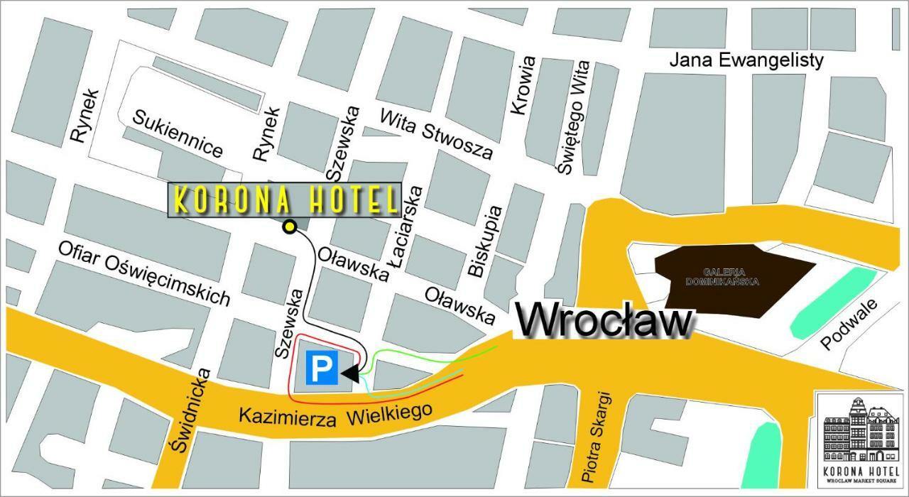 Korona Hotel Wroclaw Market Square 外观 照片